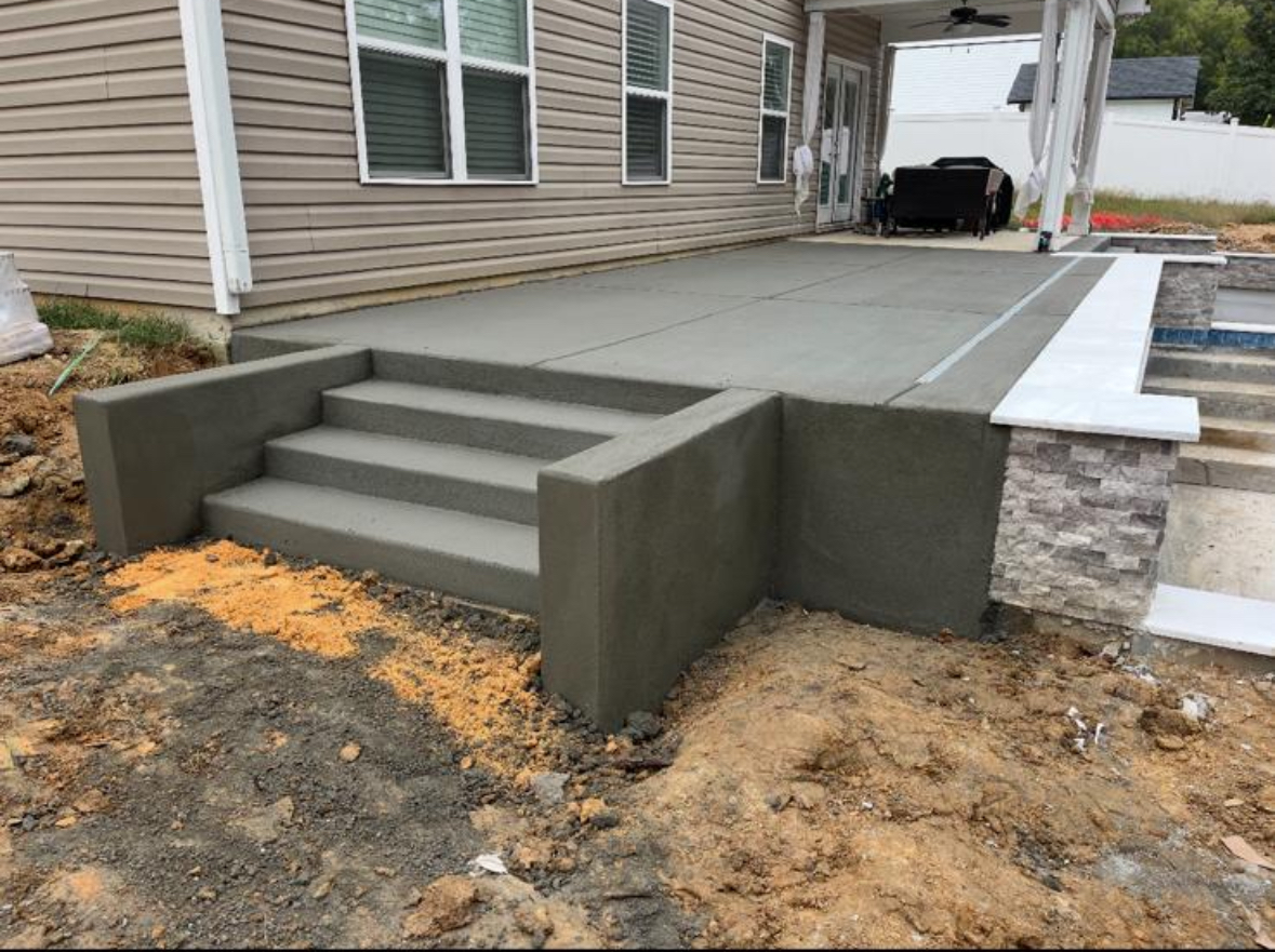 Concrete steps Charlotte NC