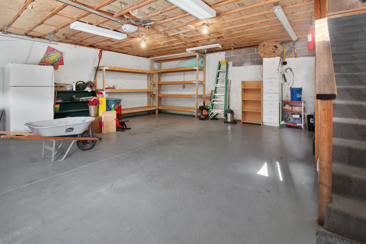 Garage concrete slab example finish