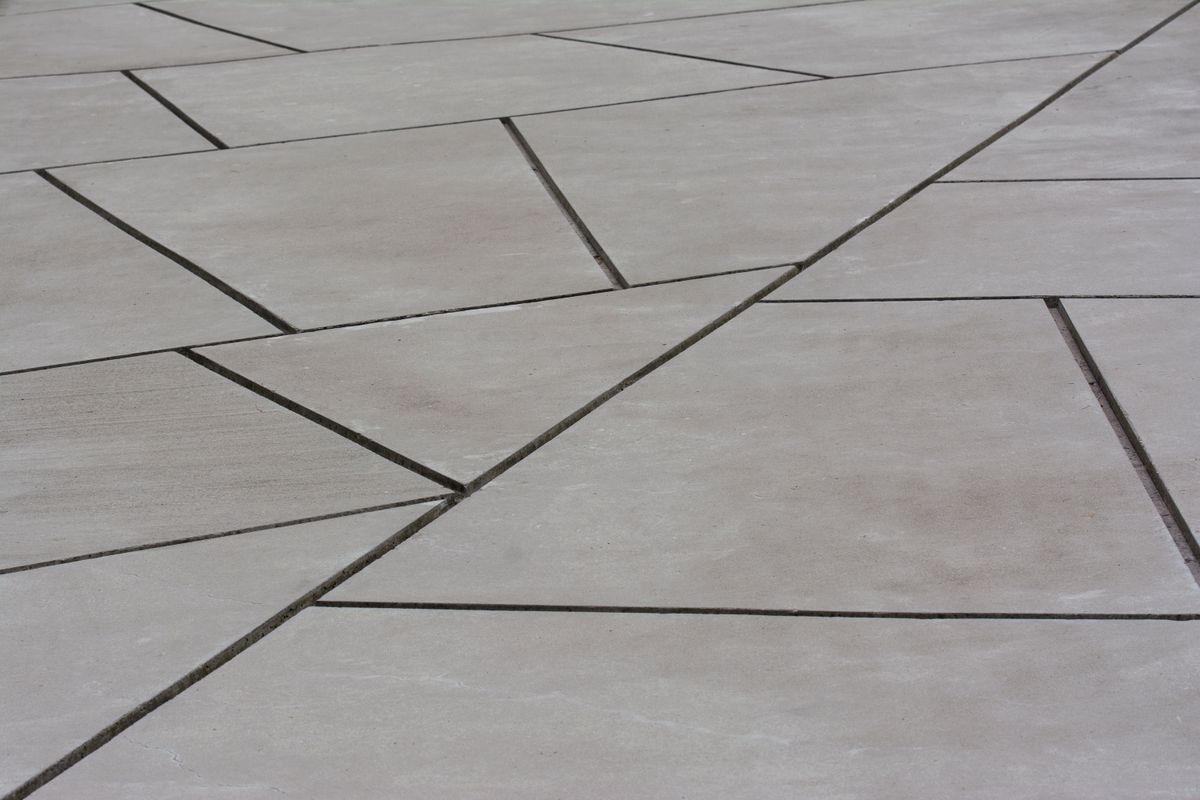 Stamped concrete example finish